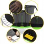 Батут із внутрішньою сіткою 4FIZJO PRO 8FT 252 см Black/Green (P-5907739314161)