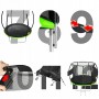 Батут із внутрішньою сіткою 4FIZJO PRO 8FT 252 см Black/Green (P-5907739314161)