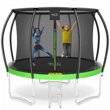 Батут із внутрішньою сіткою 4FIZJO PRO 10FT 312 см Black/Green (P-5907739314178)