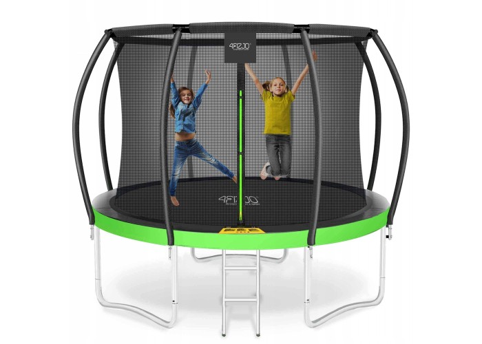 Батут із внутрішньою сіткою 4FIZJO PRO 10FT 312 см Black/Green (P-5907739314178)
