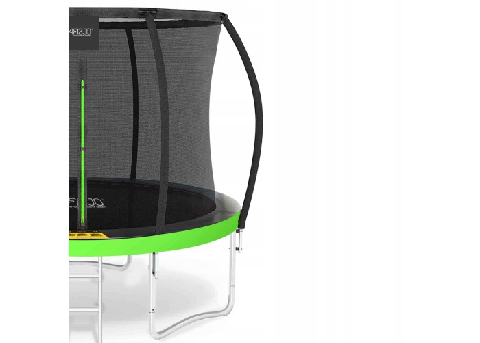 Батут із внутрішньою сіткою 4FIZJO PRO 10FT 312 см Black/Green (P-5907739314178)