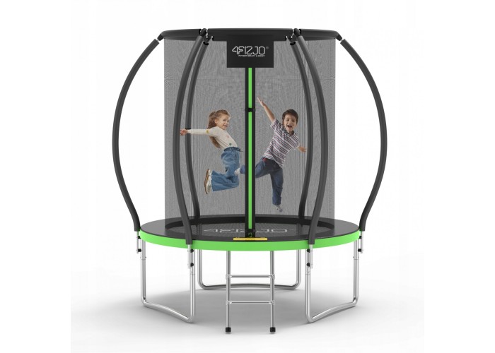 Батут із внутрішньою сіткою 4FIZJO PRO 6FT 183 см Black/Green (P-5907739319234)