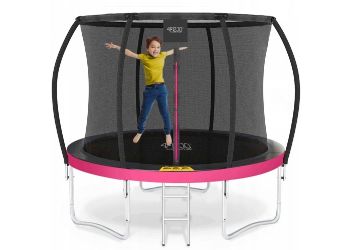 Батут із внутрішньою сіткою 4FIZJO PRO 8FT 252 см Black/Pink (P-5907739314550)