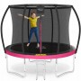 Батут із внутрішньою сіткою 4FIZJO PRO 8FT 252 см Black/Pink (P-5907739314550)