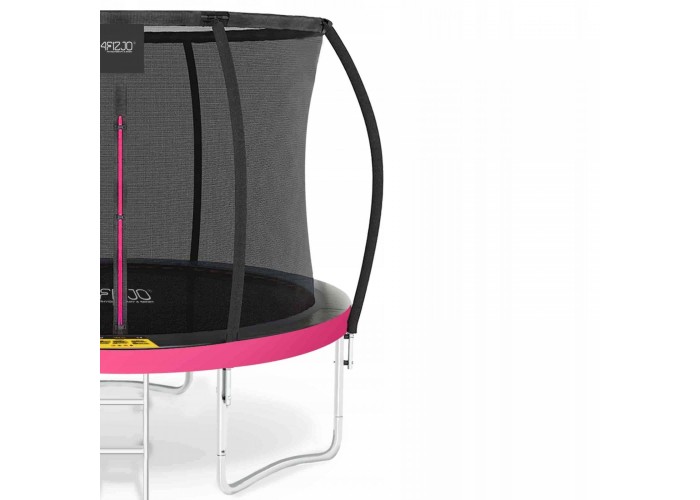 Батут із внутрішньою сіткою 4FIZJO PRO 8FT 252 см Black/Pink (P-5907739314550)