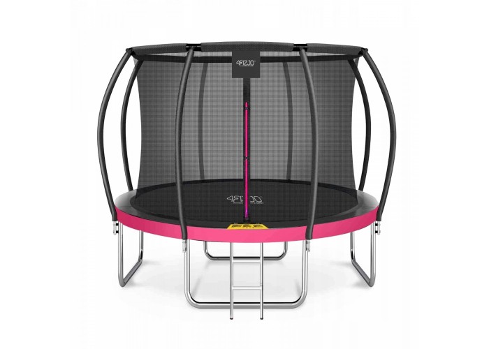 Батут із внутрішньою сіткою 4FIZJO PRO 8FT 252 см Black/Pink (P-5907739314550)