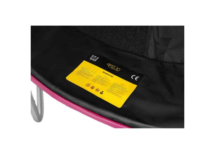 Батут із внутрішньою сіткою 4FIZJO PRO 8FT 252 см Black/Pink (P-5907739314550)