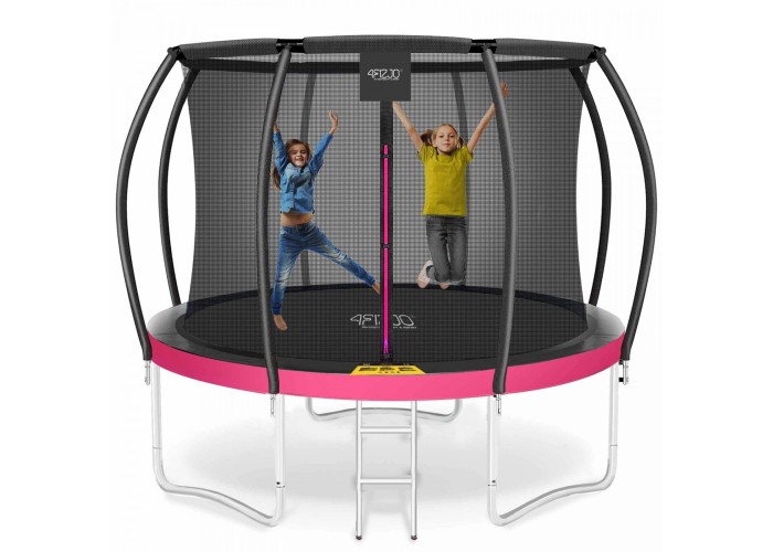 Батут із внутрішньою сіткою 4FIZJO PRO 10FT 312 см Black/Pink (P-5907739314604)