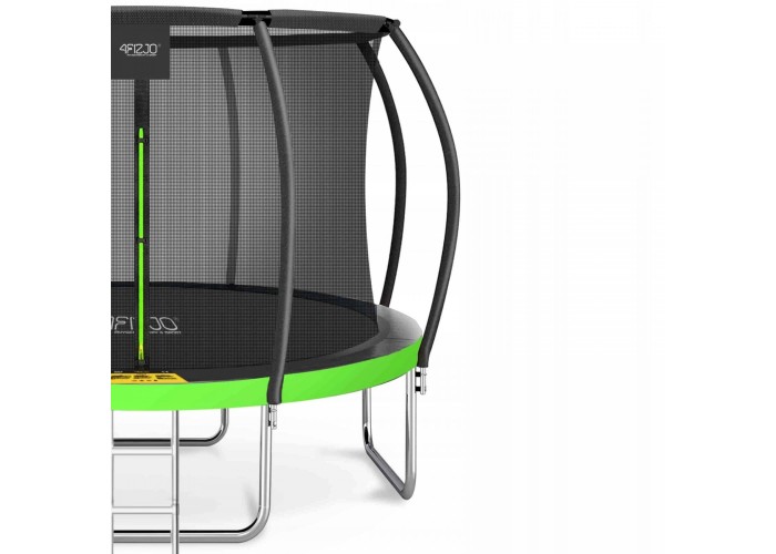 Батут із внутрішньою сіткою 4FIZJO PRO 12FT 374 см Black/Green (P-5907739314185)