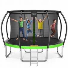 Батут із внутрішньою сіткою 4FIZJO PRO 14FT 435 см Black/Green (P-5907739314192)