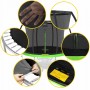 Батут із внутрішньою сіткою 4FIZJO PRO 14FT 435 см Black/Green (P-5907739314192)