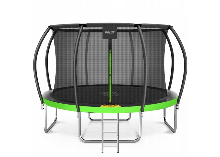 Батут із внутрішньою сіткою 4FIZJO PRO 14FT 435 см Black/Green (P-5907739314192)