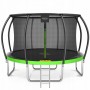 Батут із внутрішньою сіткою 4FIZJO PRO 14FT 435 см Black/Green (P-5907739314192)