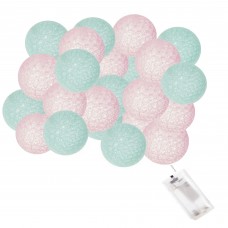 Гірлянда на батарейках Springos Cotton Balls 4 м 20 LED CL0046 Warm White