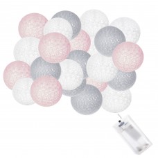 Гірлянда на батарейках Springos Cotton Balls 4 м 20 LED CL0048 Warm White