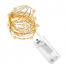 Гірлянда на батарейках Springos Stars Wire 1.9 м 20 LED CL0070 Warm White