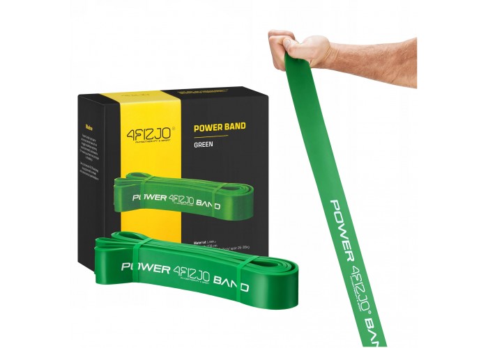 Еспандер-петля 4FIZJO Power Band 45 мм 26-36 кг резина для фітнесу і спорту Green (P-5907222931080)