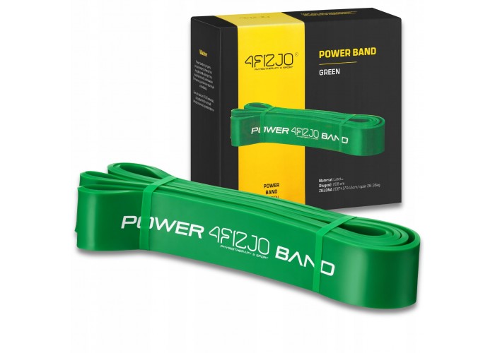 Еспандер-петля 4FIZJO Power Band 45 мм 26-36 кг резина для фітнесу і спорту Green (P-5907222931080)