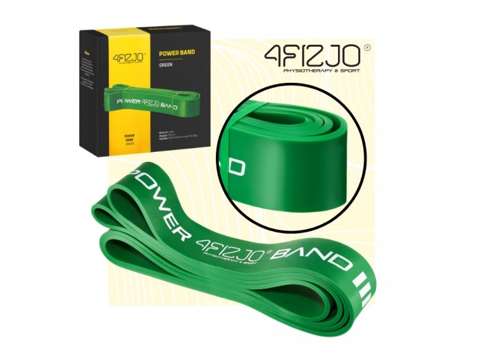 Еспандер-петля 4FIZJO Power Band 45 мм 26-36 кг резина для фітнесу і спорту Green (P-5907222931080)