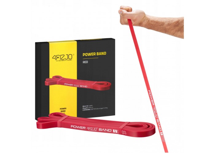 Еспандер-петля 4FIZJO Power Band 13 мм 6-10 кг резина для фітнесу і спорту Red (P-5907222931059)