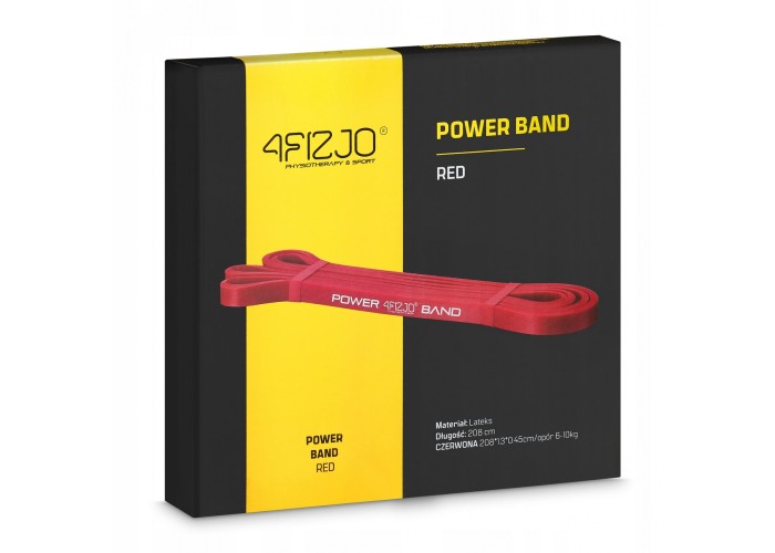 Еспандер-петля 4FIZJO Power Band 13 мм 6-10 кг резина для фітнесу і спорту Red (P-5907222931059)