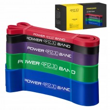 Еспандер-петля 4FIZJO Power Band 6-46 кг резина для фітнесу і спорту, набір 5 шт Mix (P-5907222931561)