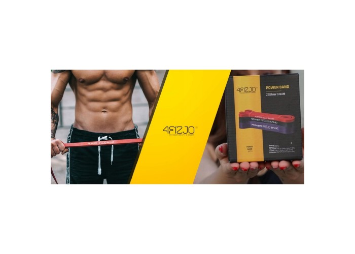 Еспандер-петля 4FIZJO Power Band 6-26 кг резина для фітнесу і спорту, набір 3 шт Mix (P-5907222931554)