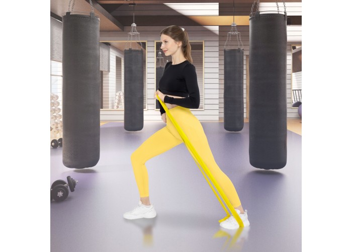 Стрічка-еспандер для спорту та реабілітації 4FIZJO Flat Band 200 х 15 cм 1-2 кг Yellow (P-5907222931639)