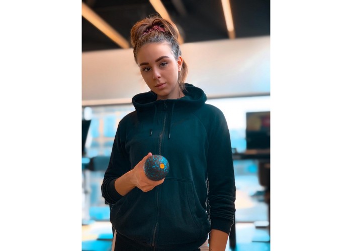Масажний м'яч 4FIZJO EPP Ball 08 Black/Blue (P-5907222931257)