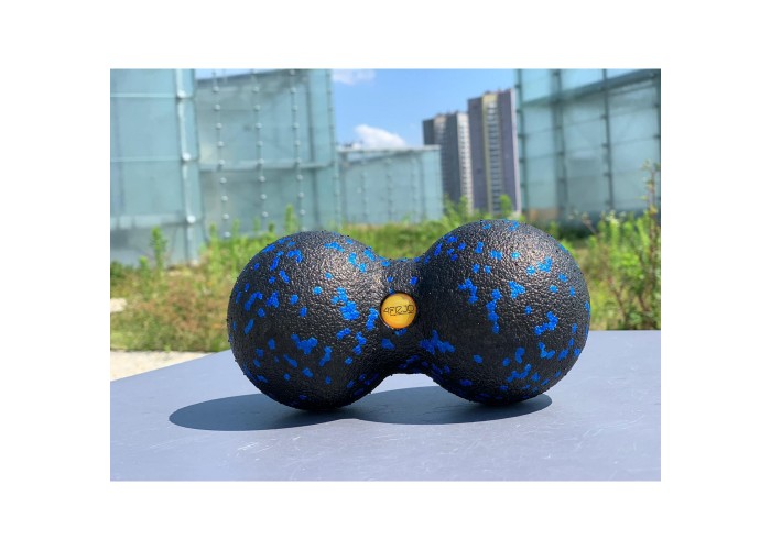 Масажний м'яч подвійний 4FIZJO EPP DuoBall 08 Black/Blue (P-5907222931318)
