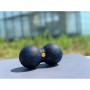 Масажний м'яч подвійний 4FIZJO EPP DuoBall 08 Black/Blue (P-5907222931318)