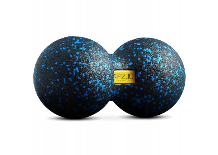 Масажний м'яч подвійний 4FIZJO EPP DuoBall 12 Black/Blue (P-5907222931349)