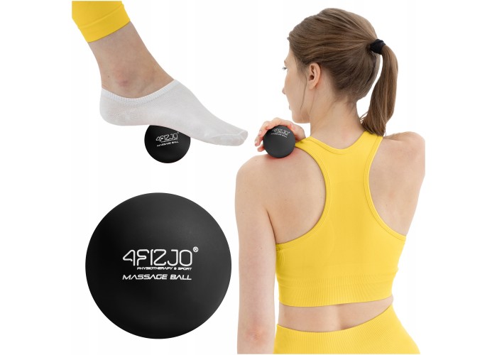Масажний м'яч 4FIZJO Lacrosse Ball 6.25 см Black (P-5907222931196)