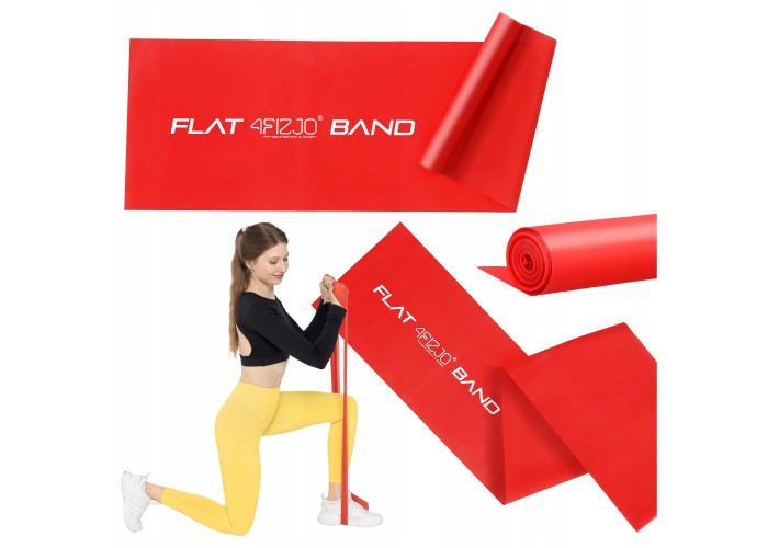 Стрічка-еспандер для спорту та реабілітації 4FIZJO Flat Band 200 х 15 cм 2-4 кг Red (P-5907222931646)