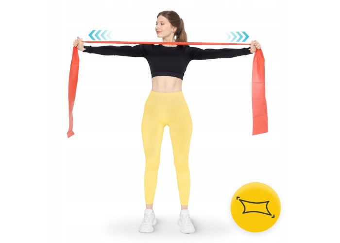 Стрічка-еспандер для спорту та реабілітації 4FIZJO Flat Band 200 х 15 cм 2-4 кг Red (P-5907222931646)