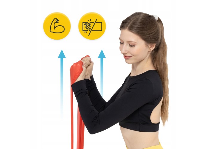 Стрічка-еспандер для спорту та реабілітації 4FIZJO Flat Band 200 х 15 cм 2-4 кг Red (P-5907222931646)