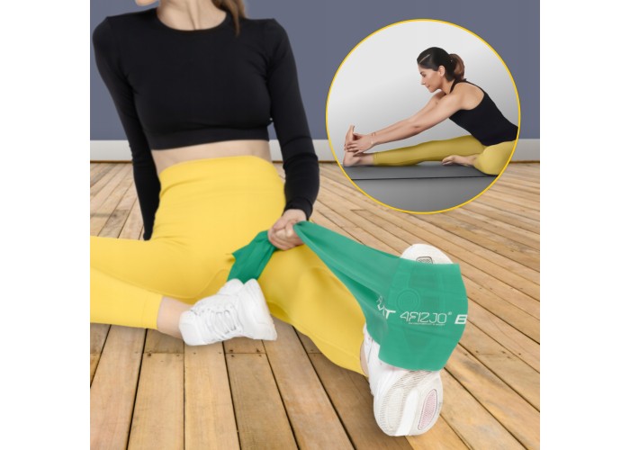 Стрічка-еспандер для спорту та реабілітації 4FIZJO Flat Band 200 х 15 cм 5-8 кг Green (P-5907222931653)