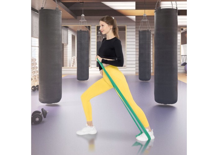 Стрічка-еспандер для спорту та реабілітації 4FIZJO Flat Band 200 х 15 cм 5-8 кг Green (P-5907222931653)