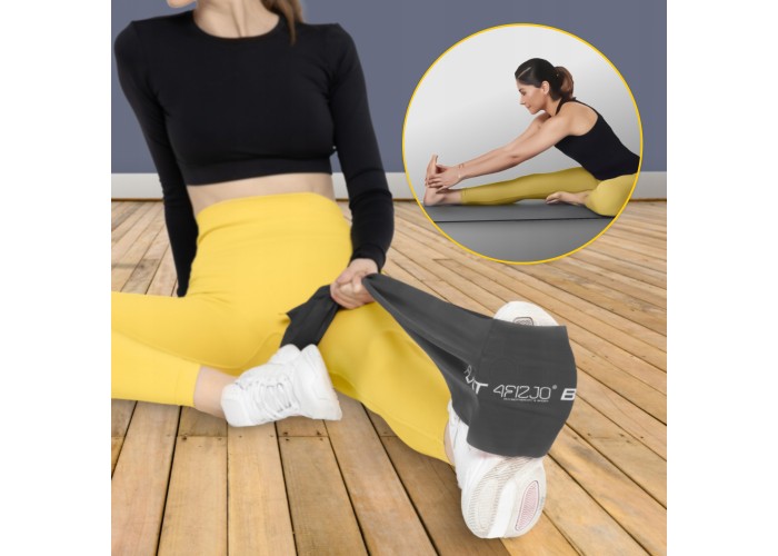 Стрічка-еспандер для спорту та реабілітації 4FIZJO Flat Band 200 х 15 cм 12-15 кг Black (P-5907222931677)