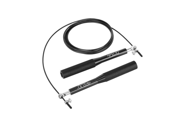 Скакалка швидкісна для кросфіту 4FIZJO Speed Rope Black (P-5907222931165)