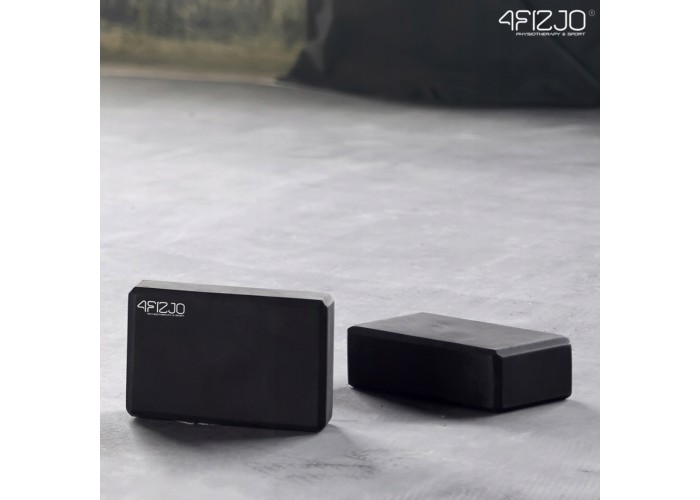 Блок для йоги 4FIZJO 23 x 15 x 7.6 см Black (P-5907222931387)
