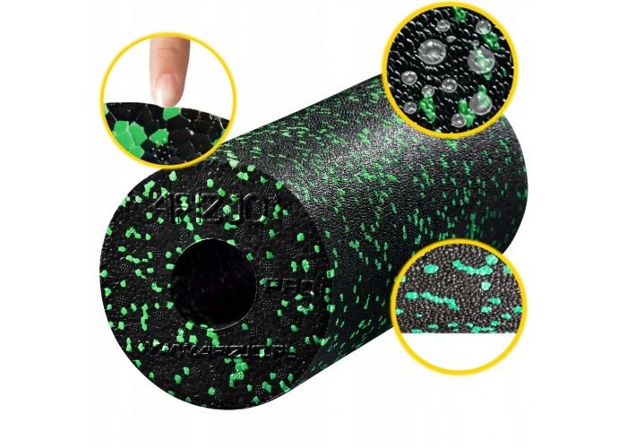 Масажний ролик 4FIZJO EPP PRO+ 33 x 14 см (валик, роллер) гладкий Black/Green (P-5907222931424)