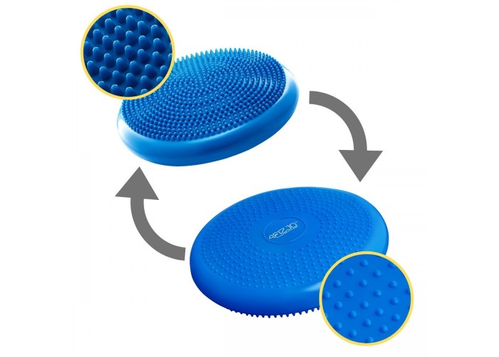 Балансувальна подушка-диск 4FIZJO PRO+ 33 см сенсомоторна, масажна Blue (P-5907222931929)