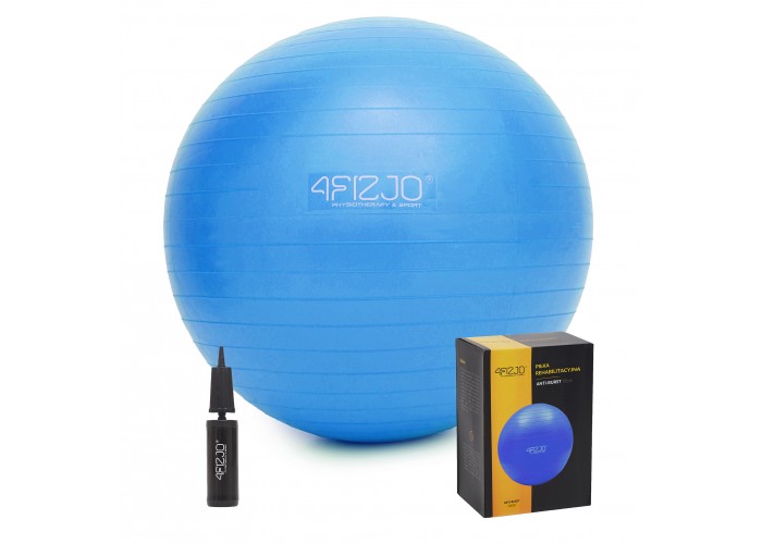 М'яч для фітнесу (фітбол) 4FIZJO 65 см Anti-Burst Blue (P-5907222931493)