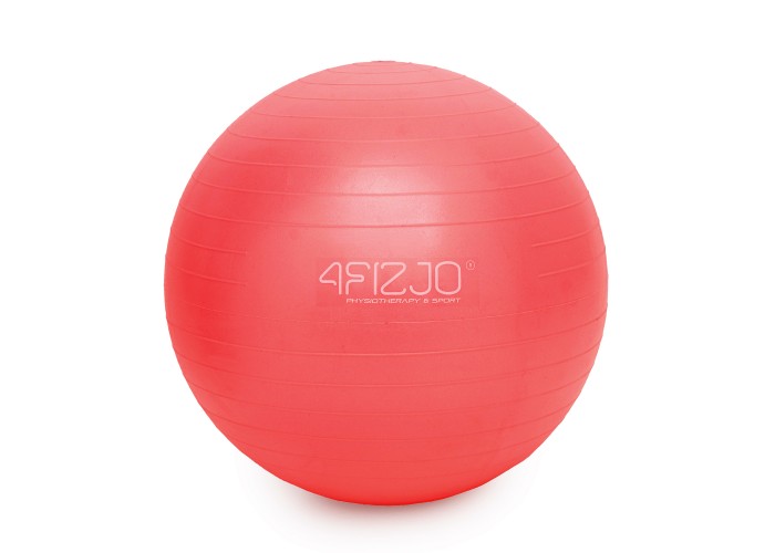 М'яч для фітнесу (фітбол) 4FIZJO 55 см Anti-Burst Red (P-5907222931509)