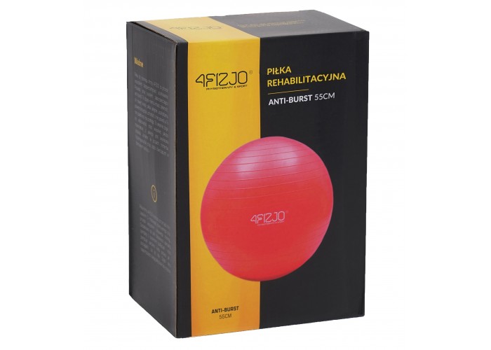 М'яч для фітнесу (фітбол) 4FIZJO 55 см Anti-Burst Red (P-5907222931509)