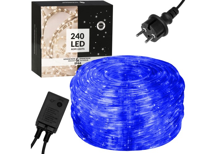 Гірлянда дюралайт вулична (зовнішня) Springos Rope Lights 10 м 240 LED CL1203 Blue