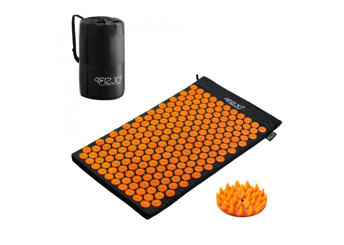 Килимок акупунктурний 4FIZJO Classic Mat Аплікатор Кузнєцова Black/Orange (P-5907222931738)