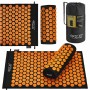Килимок акупунктурний з валиком 4FIZJO Classic Mat Аплікатор Кузнєцова Black/Orange (P-5907222931752)