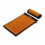 Килимок акупунктурний з валиком 4FIZJO Classic Mat Аплікатор Кузнєцова Black/Orange (P-5907222931752)